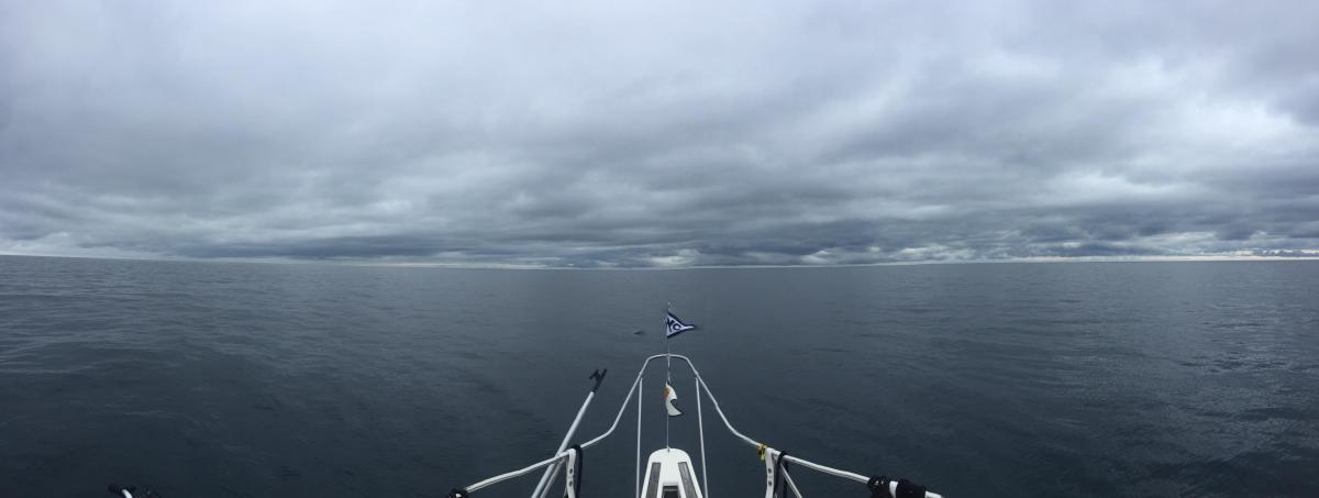 59 miles crossing Lake Michigan to Sturgeon Bay,&nbsp;Wisconsin